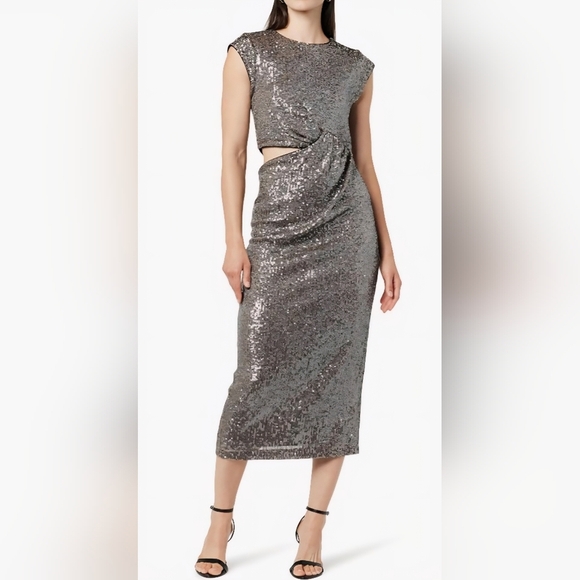 The Drop Women's Padma Cut-Out Sequin Midi Dress #704 - Picture 1 of 11